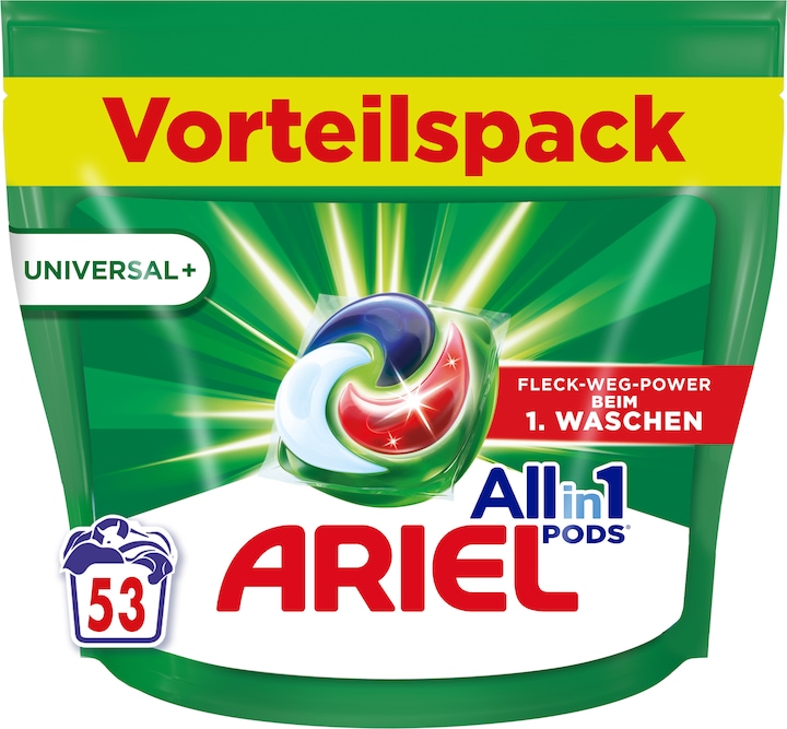 Ariel All-in-1 Pods (53 Washing cycles, Pods)