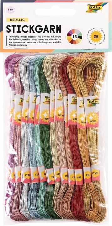 Actual product image Folia Embroidery thread set (8 m)