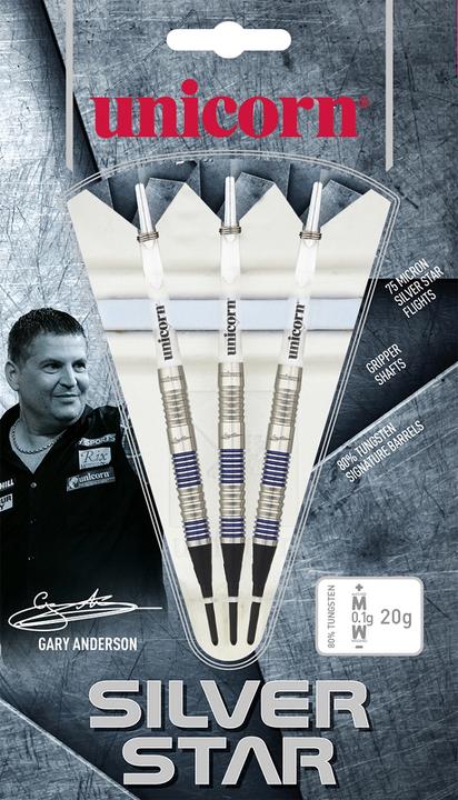 Produktbild Unicorn Silver Star Gary Anderson Soft Darts (19 g)