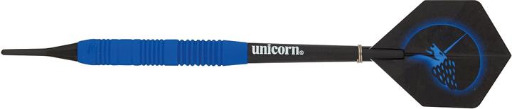 Produktbild Unicorn Core Plus Rubberised Blue Brass Soft Darts (16 g)