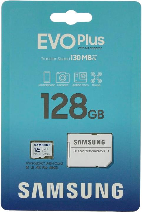 Produktbild Samsung EVO Plus 128GB (128 GB, microSDXC, U3, UHS-I)