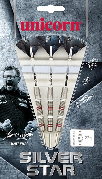 Actual product image Unicorn Silver Star Michael Smith Steel Darts (26 g)