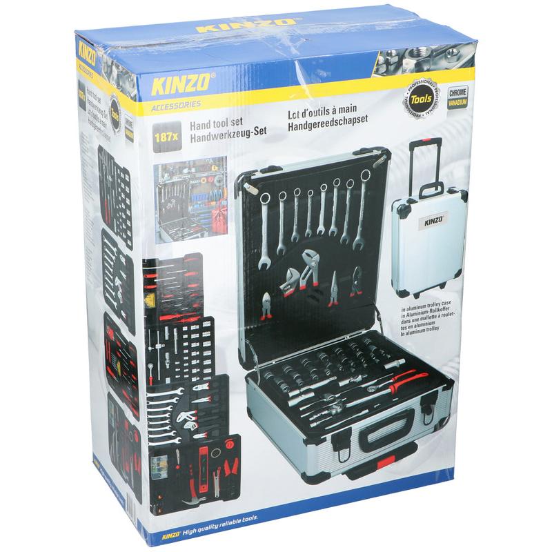 Thumbnail - Kinzo, Werkzeugkoffer, Tool set 187pcs ST (187 Teile)