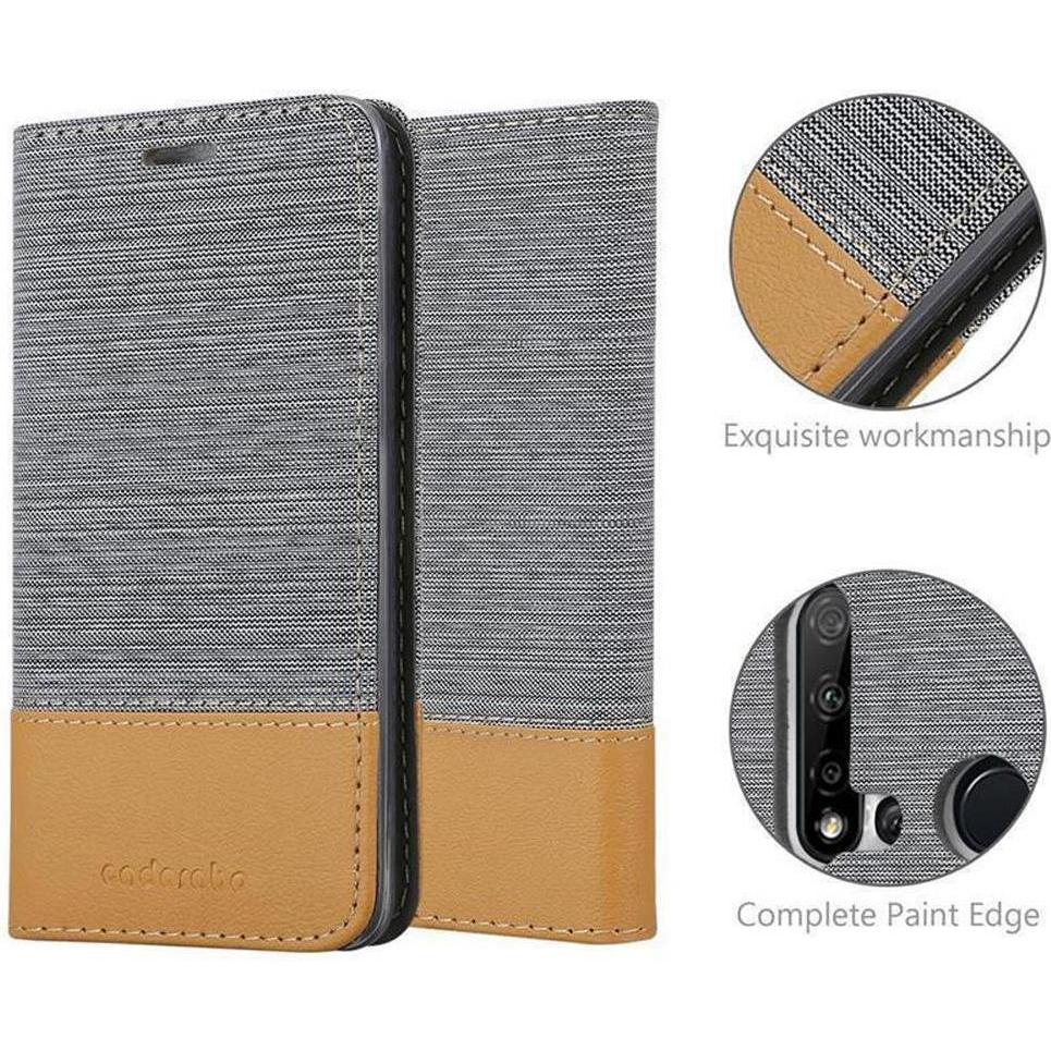 Thumbnail - Cadorabo Jeans Optik (Huawei P20 Lite, Huawei Nova 5i), Smartphone Hülle, Grau, Braun