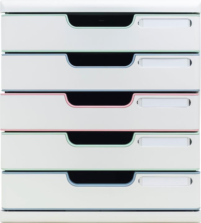 Exacompta Schubladenbox Modulo, 5 Schubladen, AutentiK (A4)