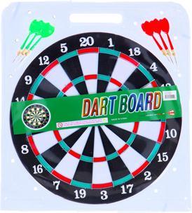 Produktbild Dartscheibe Doppelseitig Mit 6 Darts 37 Cm