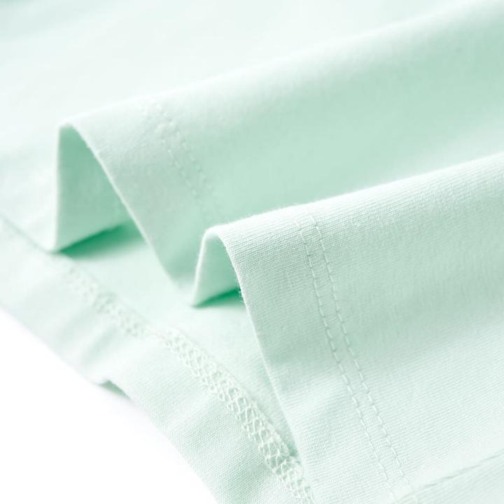 Immagine prodotto vidaXL Maglietta per bambini Verde menta chiaro 92,Materiale: 95 % cotone (92)