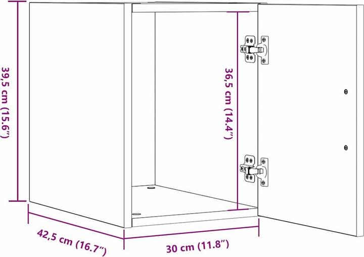 Immagine prodotto vidaXL Scaffale a muro (30 x 42,5 x 40 cm)
