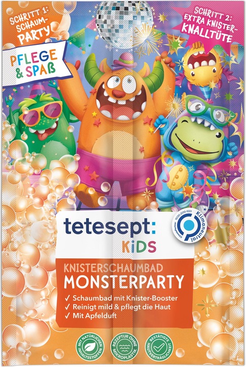 Tetesept Kinder Knisterschaumbad Monsterparty (45 ml, Badesalz)