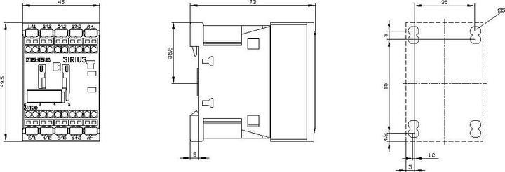 Image du produit Siemens Contacteur 4kW 24Vdc taille 00