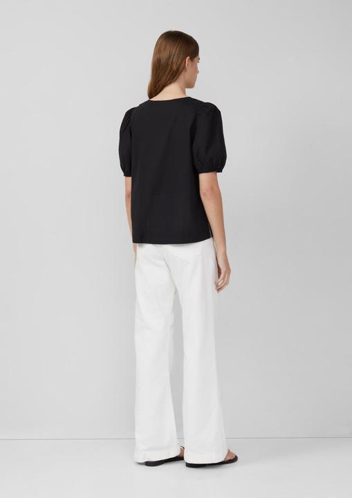 Immagine prodotto s.Oliver Bluse Baumwollbluse mit V-Ausschnitt und Puffärmeln (38)