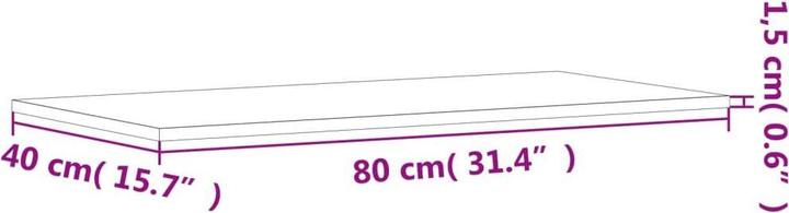 Immagine prodotto vidaXL Ozor (80 x 40 x 1,5 cm)