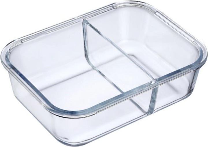 Actual product image Westmark Glass fresh holding box 980 ml, with 2 separate compartments (0.98 l)