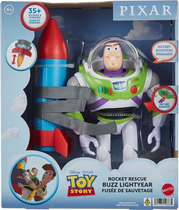 Mattel Pixar - Grande opera Buzz con razzo /Giocattoli