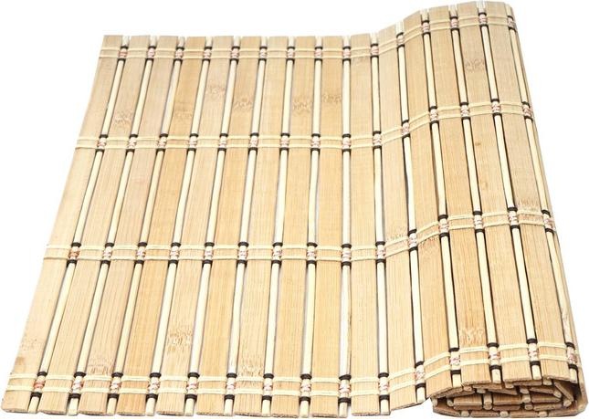 Produktbild Mendler 6-teiliges Tischset, Platzdeckchen, Bambus abwaschbar 45x30cm - hellbraun (6 x, 45 x 30 cm)