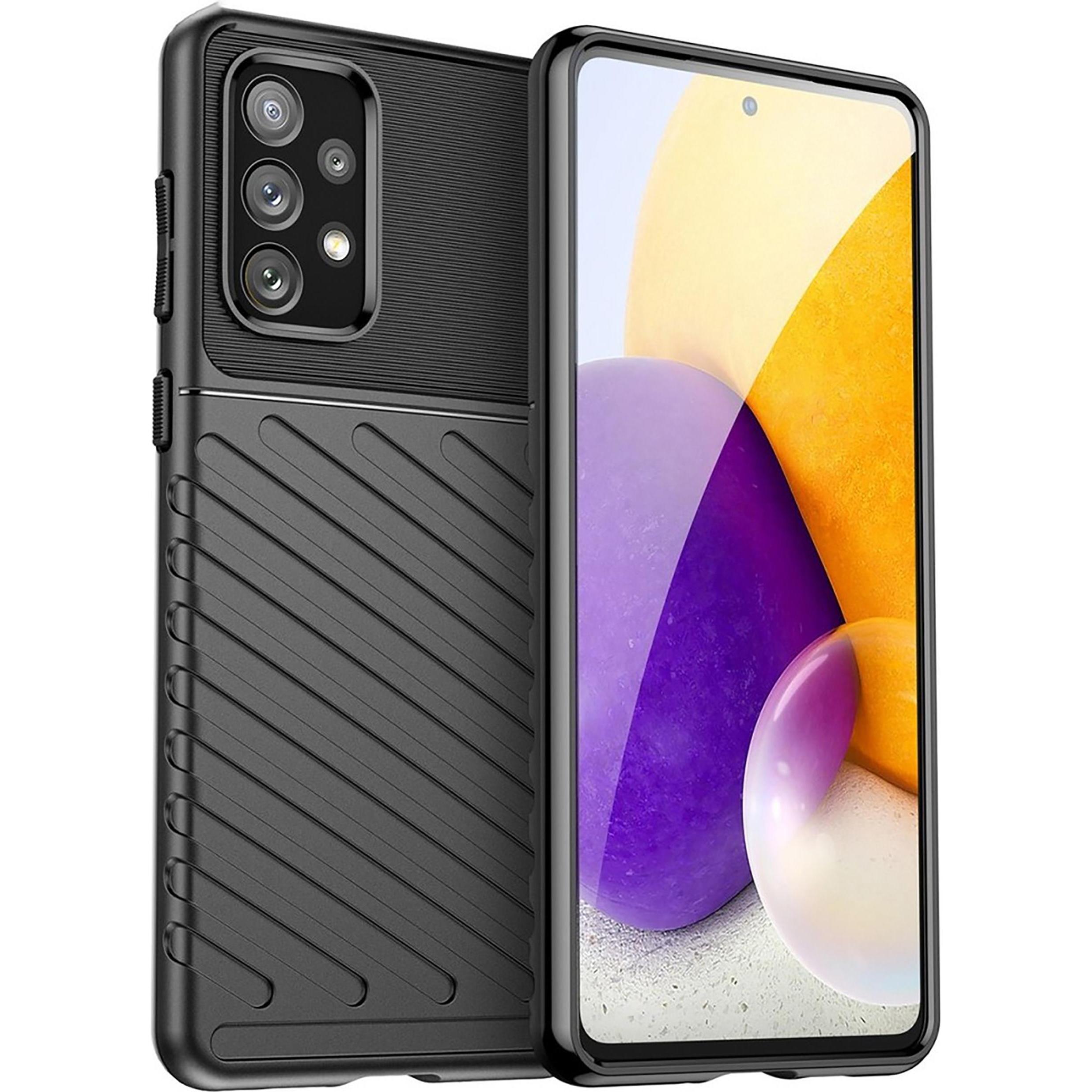 Cazy Hülle Kompatibel mit Samsung Galaxy A73 - Schützhulle Griff Back Cover TPU - (Samsung Galaxy A73 5G), Smartphone Hü...