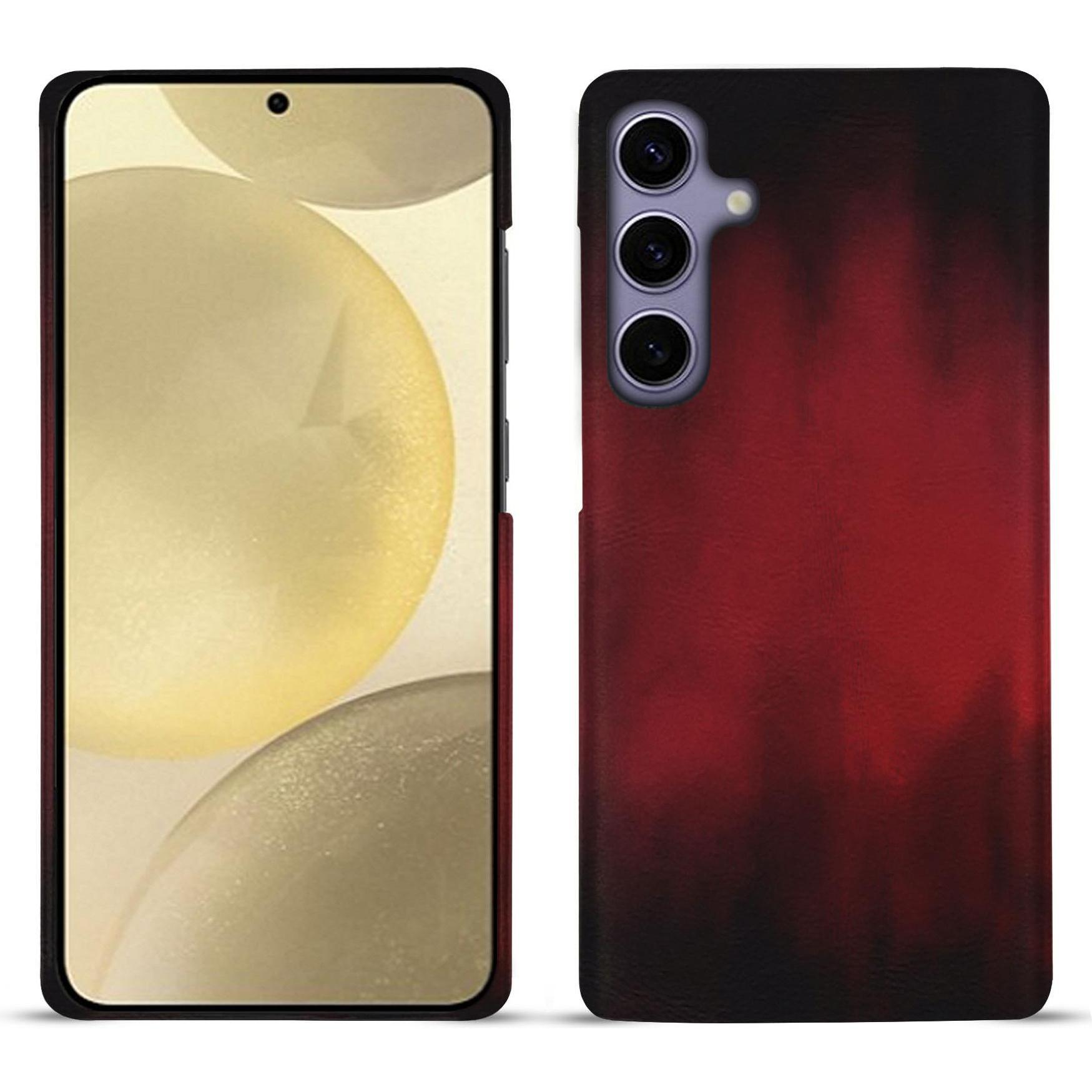 Noreve Lederschutzhülle (Samsung Galaxy S23+, Samsung Galaxy S24+), Smartphone Hülle, Rot