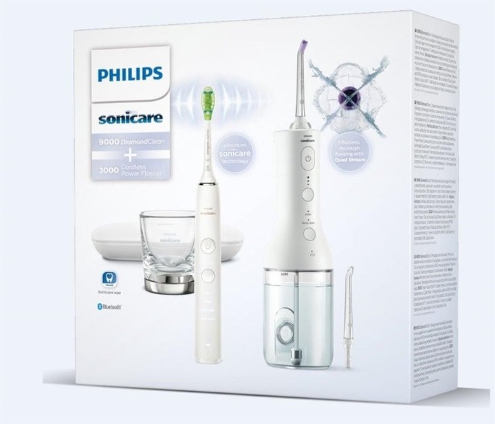 Actual product image Philips Sonicare Diamond Clean 9000 & Cordless Power Flosser 3000 (Sonic toothbrush)