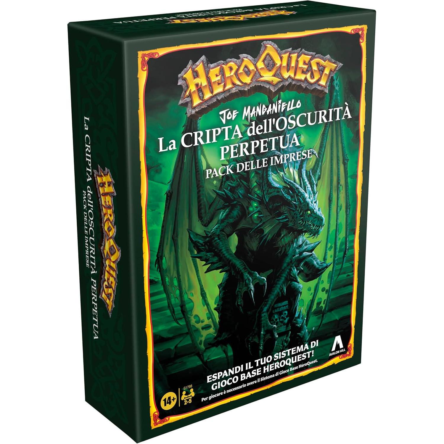 Hasbro Multicolore Heroquest - La Cripta Dell'oscurità Perpetua (Ed. Italiana) (Italiano, 2 - 5 Giocatori)