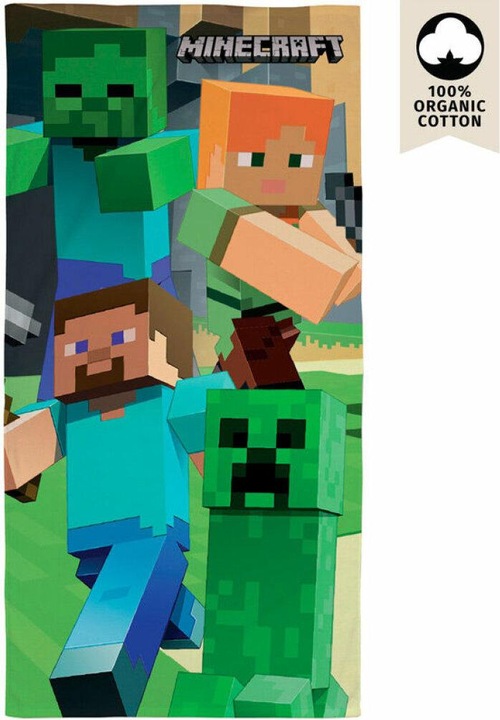 Actual product image Character World Minecraft Bath Towel (70 x 140 cm)