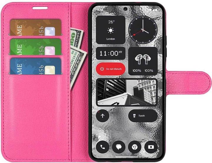 Actual product image Cover-Discount Nothing Phone (2) - Leather case pink (Nothing Phone (2))