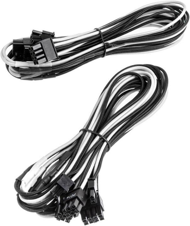 Actual product image Corsair Premium sleeved PCIe dual cable, twin pack