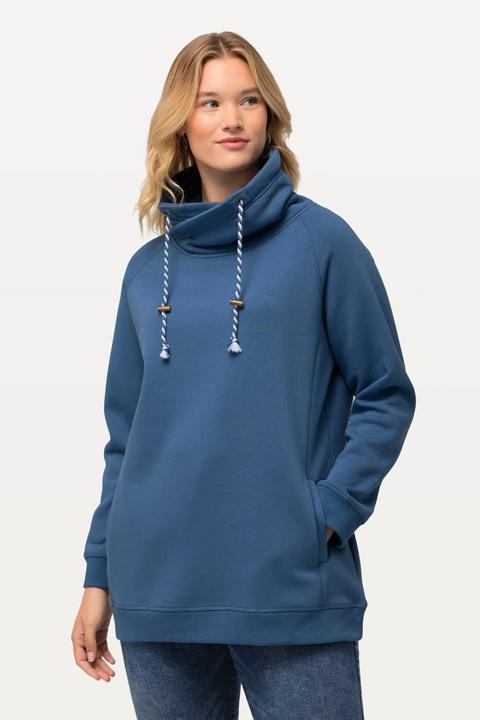 Produktbild Ulla Popken Sweatshirt, weiter Stehkragen, Taschen, Raglan-Langarm (54)