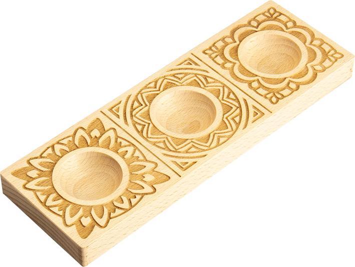 Actual product image Leonardi Wood Handmade ravioli wooden mould XL Mandala (copy)