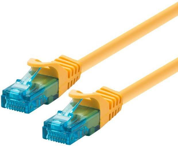Produktbild Goobay CAT 5e Patchkabel, U/UTP, Gelb, 0.25 m (U/UTP, CAT5e, 0.25 m)