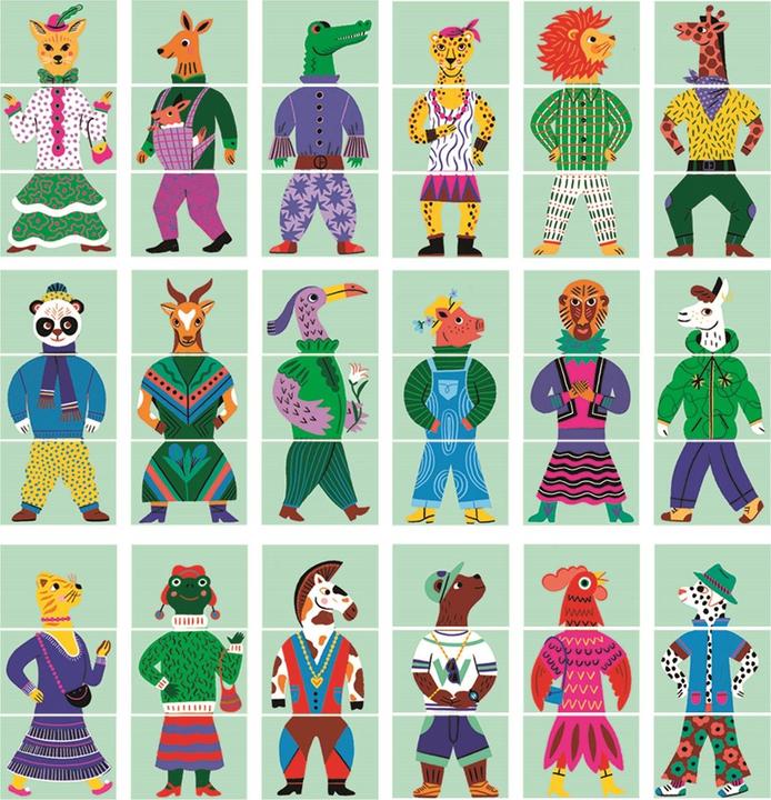 Produktbild Djeco Eduludo Mix & Match Modanimo (mult)