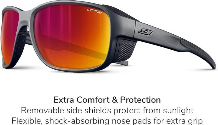 Image du produit Julbo Montebianco 2 Spectron 3 CF Lunettes de sport (bleu foncé-multi-couches rouge, Rouge)