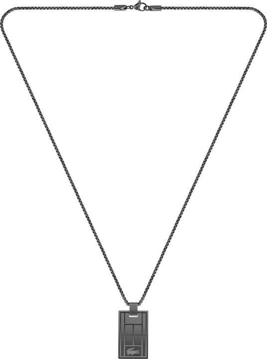 Lacoste Fashion menÌs steel necklace Tennis Court 2040078 (Steel)