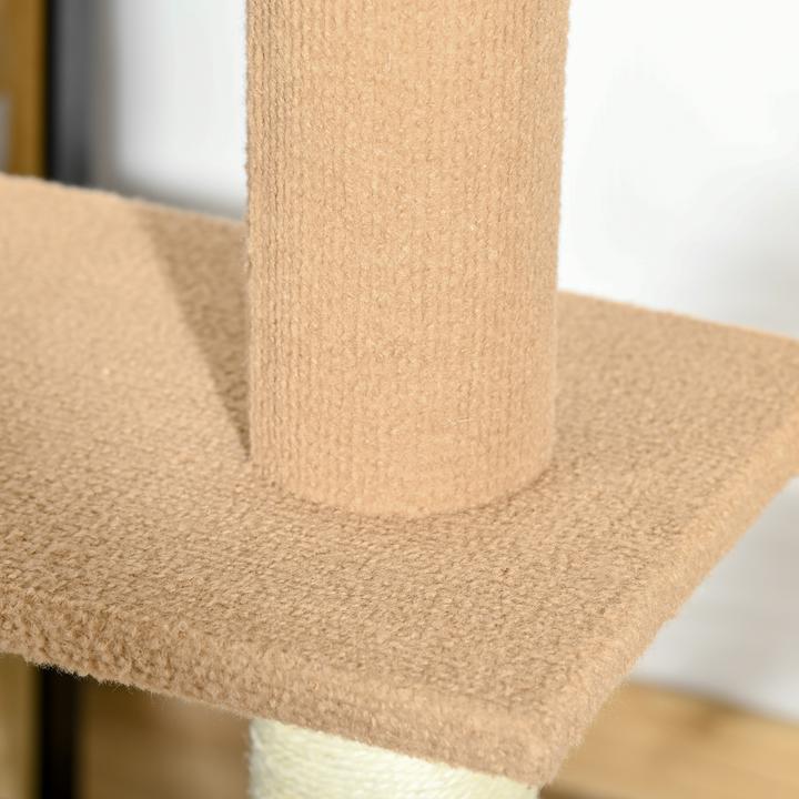 Produktbild PawHut Kratzbaum (228 cm, Khaki)