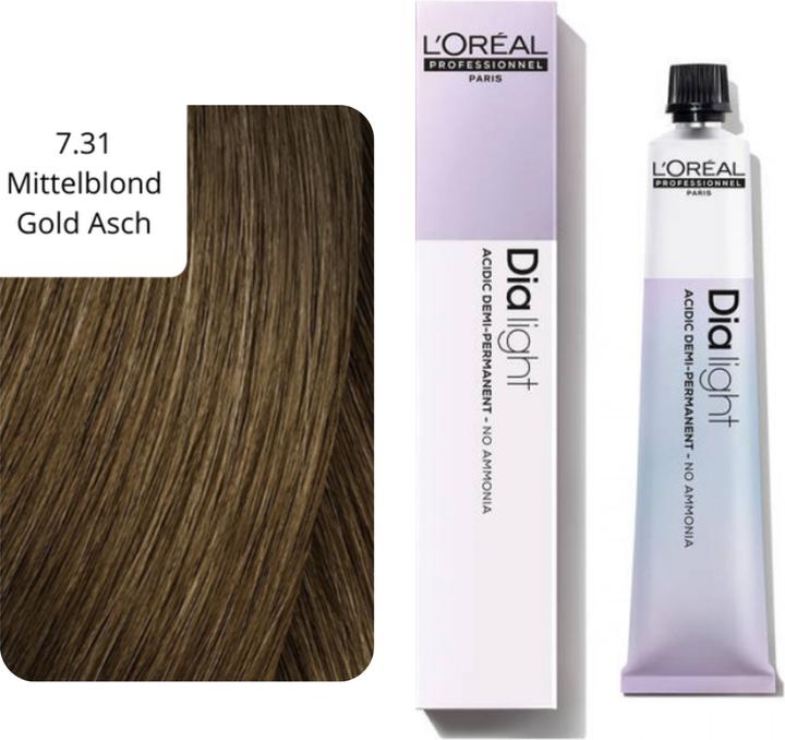 Actual product image L'Oréal Professionnel Dialight Hair Tint (7.31 Mid blonde Gold Ash)