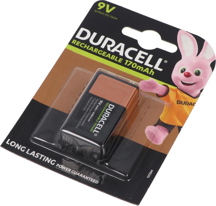 Image du produit Duracell Recharge Ultra (1 pcs, 9V Block, 170 mAh)