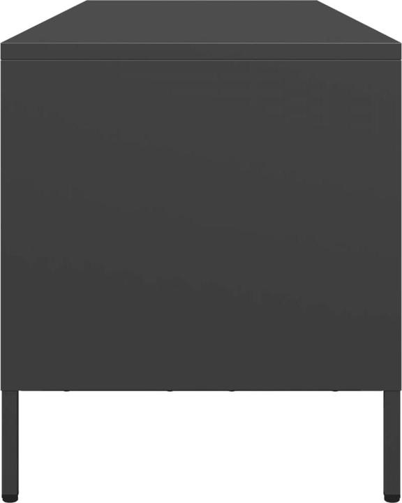 Image du produit vidaXL Armoire TV Table de télévision Meuble bas TV Noir Acier