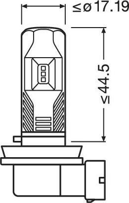 Actual product image Osram LEDriving FL (H8, H11, H16)