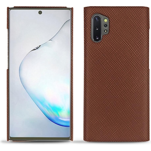 Noreve Lederschutzhülle (Samsung Galaxy Note 10+), Smartphone Hülle, Braun