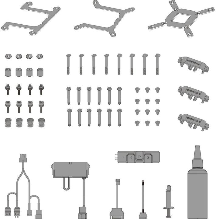 Actual product image Enermax LIQMAXFLO 420mm CPU AIO liquid cooler - Xtreme double chamber pump - VRM water block ARGB
