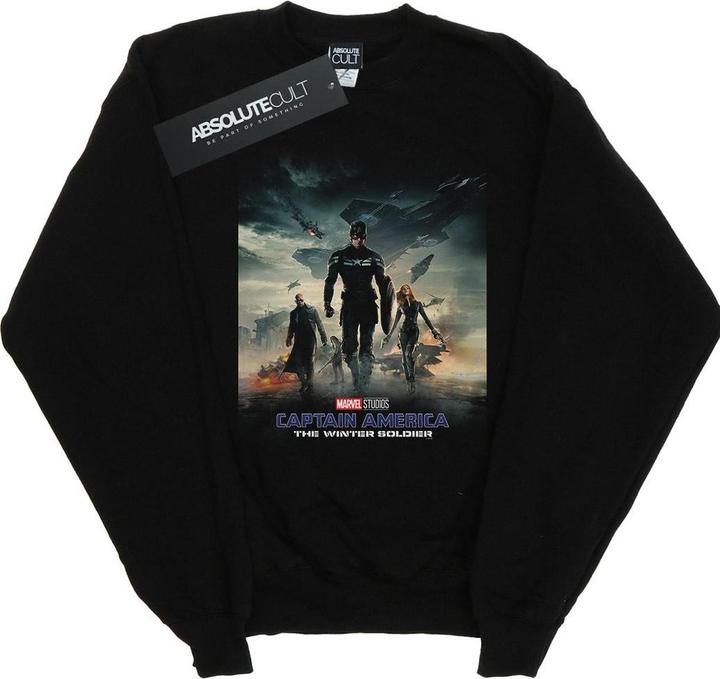 Marvel Captain America The Winter Soldier Poster Sweatshirt Jungen (128)