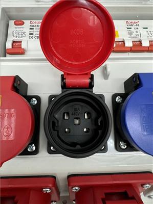 Actual product image EB Troller Site power distributor 16A IP55 incl. stand (6 x, CEE 16/5)
