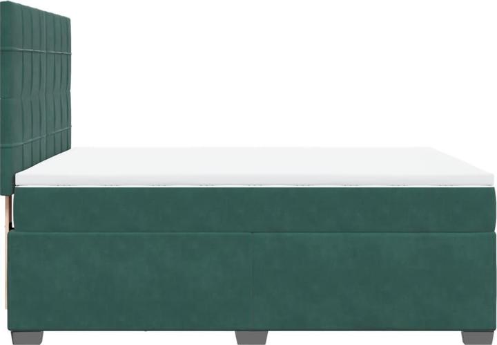 Produktbild vidaXL Bo x springbett mit Matratze 160 x 200 cm Samt (160 x 200 cm)