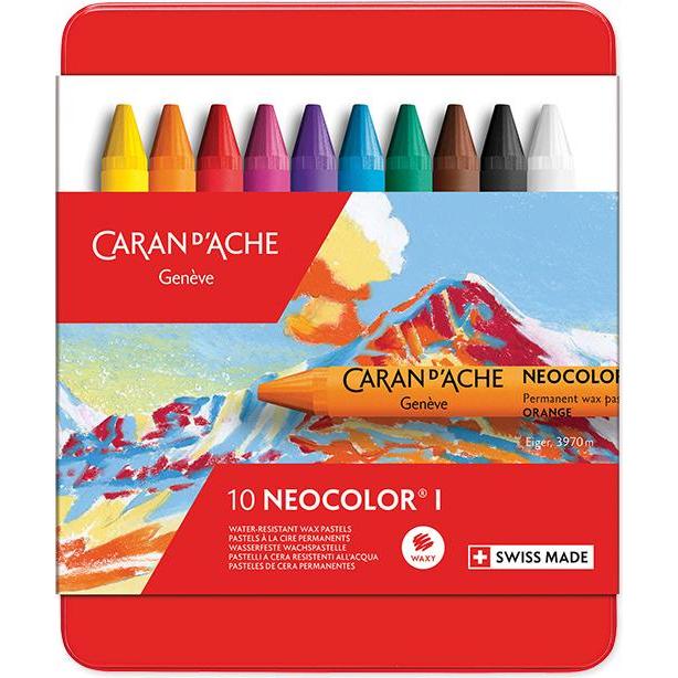 Thumbnail - Caran d'Ache, Malstifte, Neocolor I (Schwarz, 1 x)