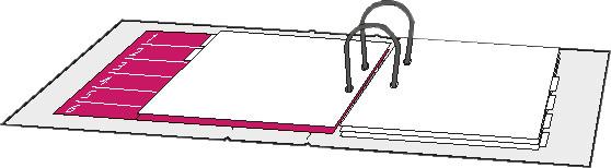 Actual product image Biella Register cardboard A4 1-5, 4hole