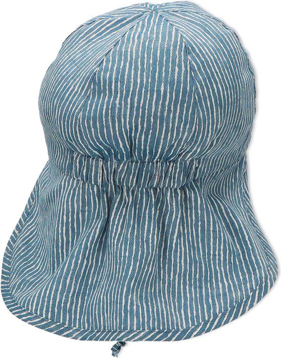 Actual product image Sterntaler Summer Cap with Neck Guard Medium Blue Size 45