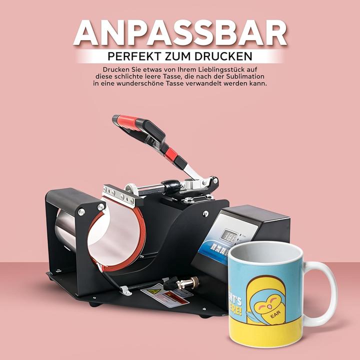 Produktbild Acen Merchandise Sublimationsbecher ohne Aufdruck für kreative Gestaltung und täglichen Gebrauch
