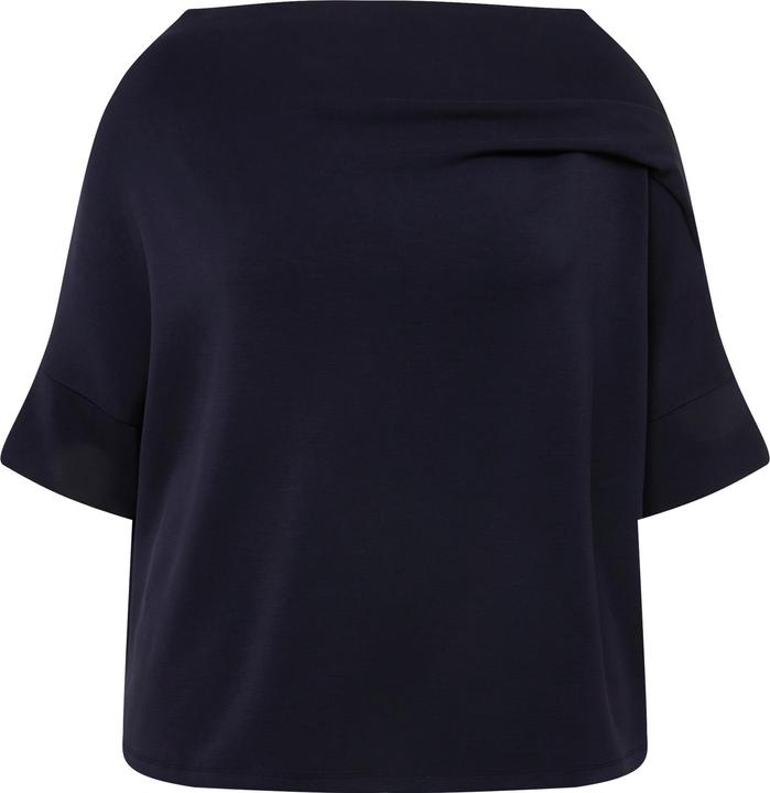 Produktbild Ulla Popken Sweatshirt, Zierfalten, Oversized, Stehkragen, Halbarm (46, 48)