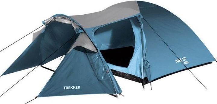 Produktbild Nils Nc6012 Blaues Und Graues Trekker Camp Campingzelt (Tunnelzelt, 4.60 kg, 4 Personen)