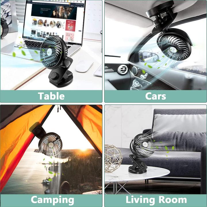 Image du produit AidSci Mini-clip USB Ventilateur