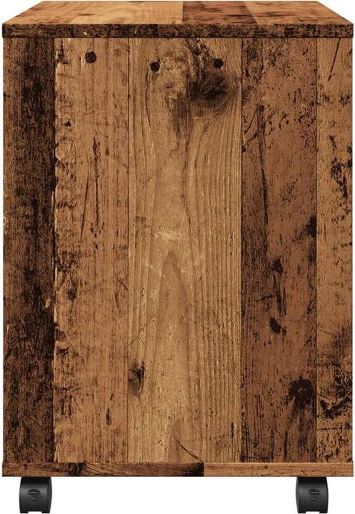 Produktbild vidaXL Rollcontainer Rollschrank Bürocontainer Büroschrank Schrank Altholz-Optik (45 x 38 x 54 cm)